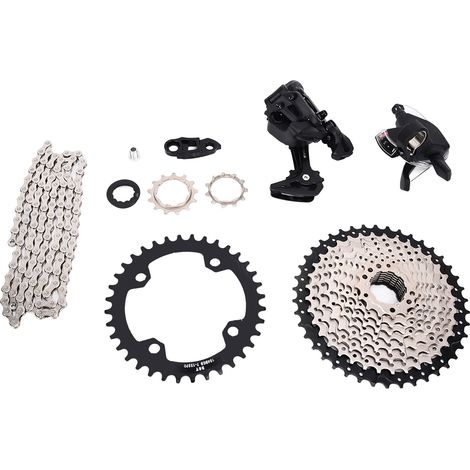 Groupe de Vitesses VTT 1x10, Dérailleur et Manettes 10S pour Vélo de Montagne A7 (1/5)