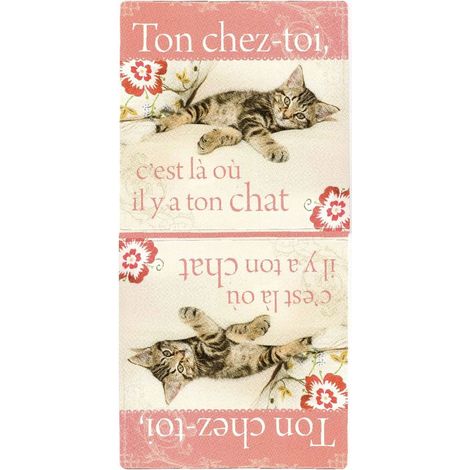 Torchon microfibre à message 70 x 35 cm (1/2)