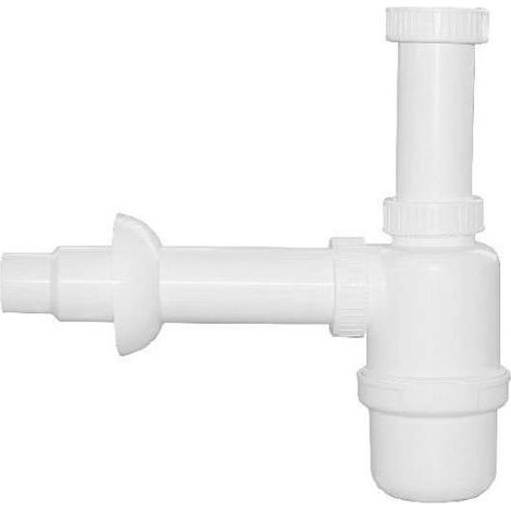 Sifone Lavelli Bottiglia 1 Via Plastica Bianco 1B