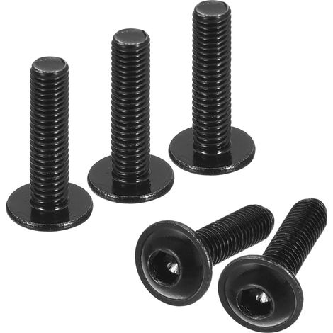 50 Pcs Vis À Tête Cylindrique À Embout Hexagonal M3x14mm (Noir) (1/5)