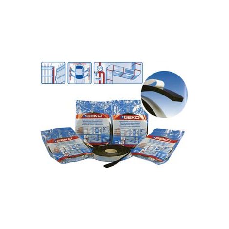 PARAFREDDO GUARNIZIONE ESPANSA ADESIVA MUSS- - mm.15h. spessore mm.10 rotolo da mt.5 - 5 pezzi GEKO