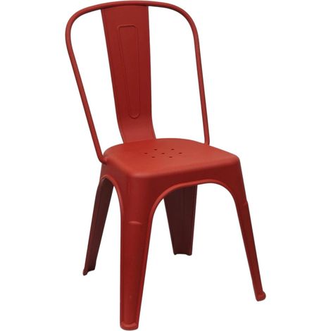 Sedia Mod. Urban Industrial in Polipropilene Bordeaux Pizzeria Bar Ristorante