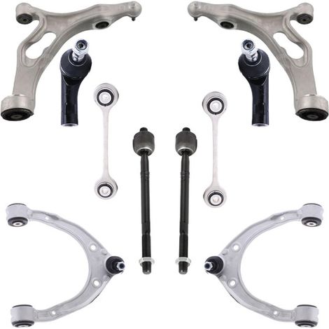 KIT BRACCIO OSCILLANTE 10 PEZZI COMPATIBILE CON VW TOUAREG (7P5, 7P6) 3.0 V6 TDI / Kit Sospensione Completo OE/OEM / Bracci Oscillanti + Testine Sterzo / Sostituzione Diretta OEM