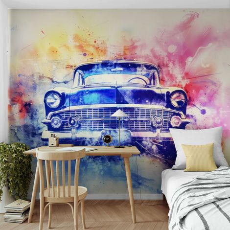 Papier Peint Voiture – Classique Splash Pop Art - 150 x 250 cm (1/2)