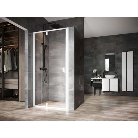 Ravak Nexty - Porta doccia a bilico 120 cm, bianco opaco/vetro chiaro 03OG0E01Z1 (1/3)