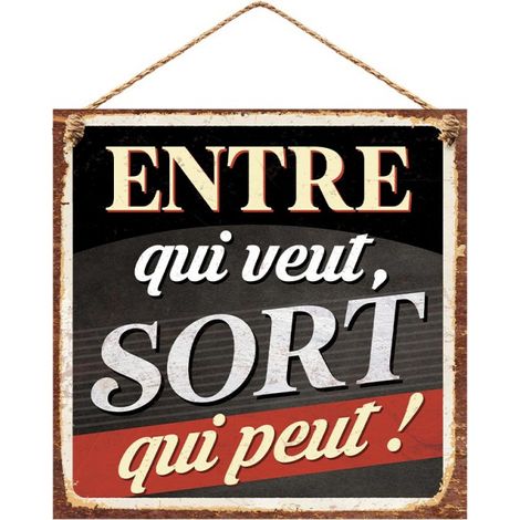 Plaque décorative métallique 20 cm (1/5)