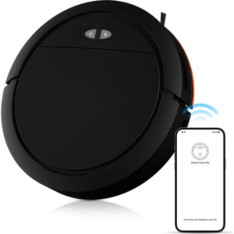 3-in-1-Saug- und Wischroboter mit WLAN, 4000 Pa Saugkraft, Leisemodus, 130 Minuten Laufzeit, Abmessungen 30 x 30 x 5,5 cm, ABS-Gehäuse, 2 x 7,4 V/3000 mAh Akkus (1/5)