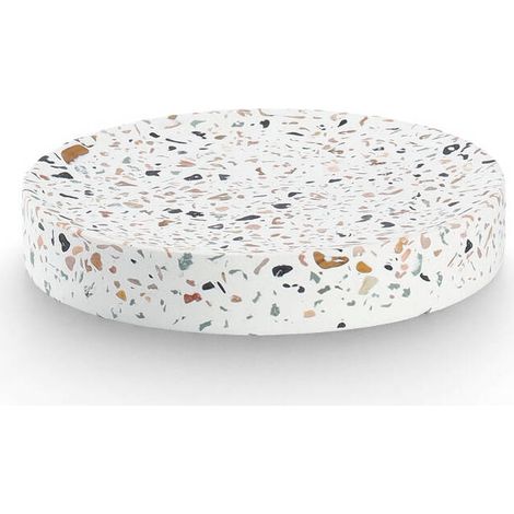Seifenschale aus Zement TERRAZZO, Ø 11 cm (1/5)