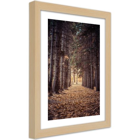 Quadro con cornice, Foresta in autunno - 40x60 (1/5)
