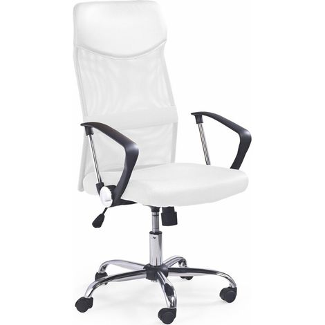 Silla de oficina Houston 429, Blanco, 110x61x63cm, Con reposabrazos, Con ruedas, Mecanismo de la silla: Inclinación (1/2)
