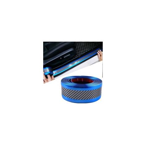 Autocollant De Seuil De Porte De Voiture Fiber de Carbone Scuff Scratch Résistant,Protecteur Anti-Choc Bande en Caoutchouc,avec Résistance à l'abrasion,Aux Rayures Et Forte Adhésion(2,5M 5CM) (1/5)