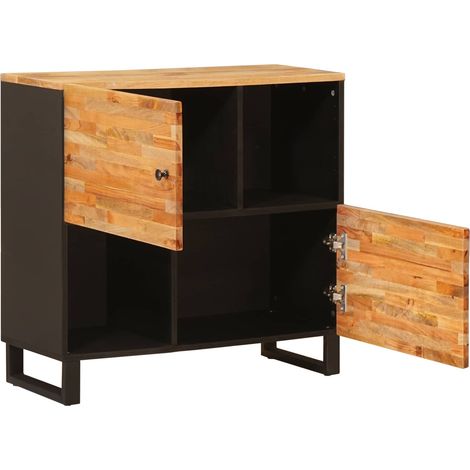 vidaXL  Side Cabinet  Brown 80 x 33 x 75 cm Solid Mango Wood (1/4)