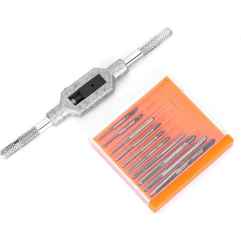 Set di 11 mini maschi per viti, utensili per maschiatura, accessori per macchine automatiche per viti, acciaio rapido M1 M3.5 (set di 11 mini maschi per viti) (1/5)