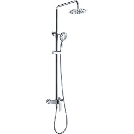 Imex -  Columna Ducha Monomando con Grifo Cromado Serie  Escocia