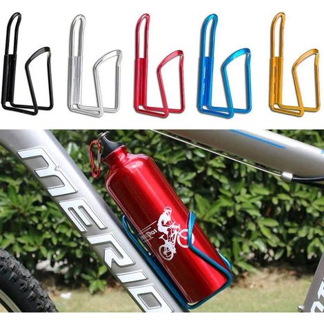 Support pour bouteille d'eau de vélo en alliage d'aluminium, porte-gobelet pour vélo de montagne, support pour cyclisme extérieur, Bleu (1/4)