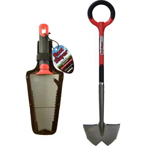 Venteo - Pack RootSlayer™ - Noir - Adulte - RootSlayer à main™ + RootSlayer dresse bordures™ - Jardin - Acier de carbone