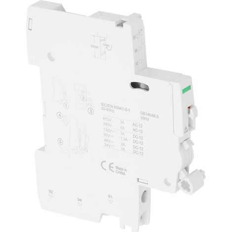 Contact d'alarme de disjoncteur compatible avec Schneider IC65 AC240V/AC415V/DC130V/DC60V/DC48V/DC24V