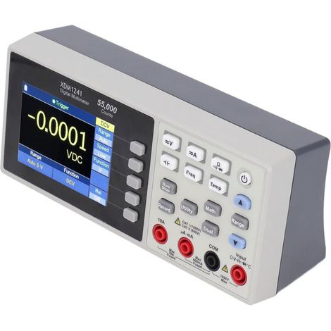 Portable bench multimeter, LCD digital display, data logging, 55,000 points for resistance, current and voltage XDM1241 (1/5)