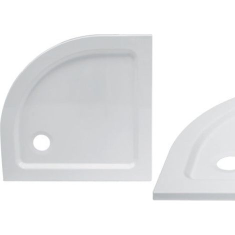 Piatto doccia slim ultraforte semicircolare angolare per box doccia giglio 80x80 cm Brixo