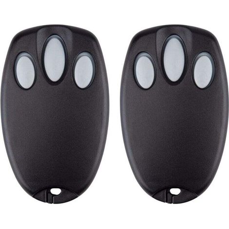 Lot de 2 télécommandes de rechange pour porte de garage Chamberlain Liftmaster Motorlift 94335E,84335E, ML700,ML500,ML850,Merlin + C945,C840 Security + émetteur portable 433,92 MHz