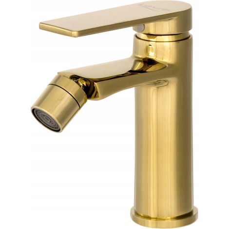 ROSSA GOLD BIDET MIXER SQUARE TAP (1/5)