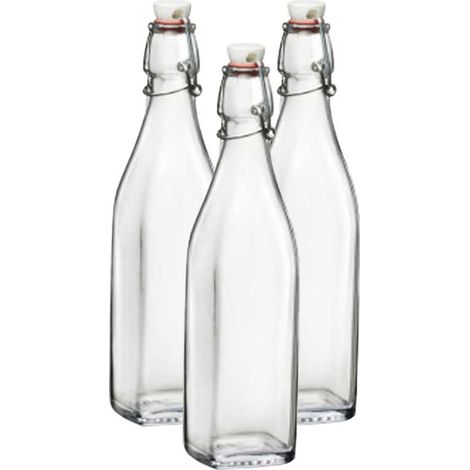 MAURY'S SET 3 BOTTIGLIE SWING BOTTIGLIA IN VETRO CON CAPIENZA DA 0.50 LT (1/4)