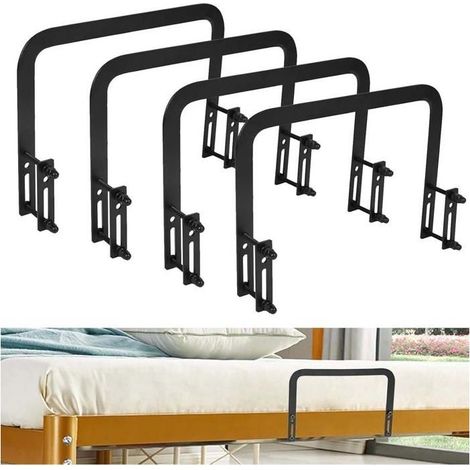 4 Pièces Supports de Matelas, Arret Matelas Antidérapants, Stabilisateurs de Matelas, pour Panneaux de Lit Pleins, Cadres de Lit