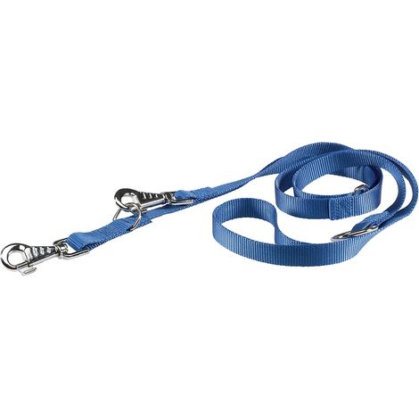 Ferplast CLUB GA Guinzaglio regolabile in nylon per l'addestramento di cani - in vari colori e misure. Variante GA20/200 - Misure: 20 mm x L 200 cm - Blu
