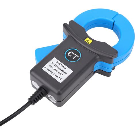 Capteur de courant à pince pour détection de fuites, instrument de mesure électrique industriel, connecteur BNC bleu, ETCR040A (1/5)