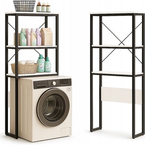Libreria con finitura marrone, con misure 66x34x160 cm. (1/5)