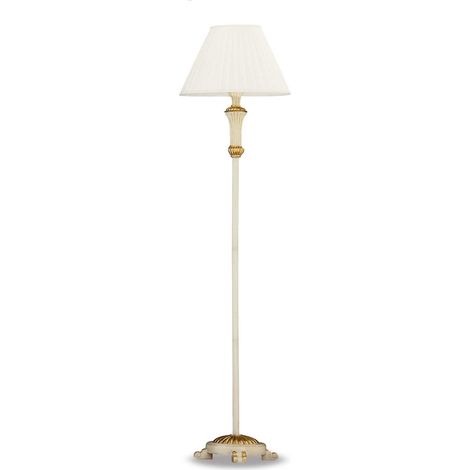 Ideal Lux Firenze - 1 Leuchte Stehlampe Gold, Elfenbein, E27