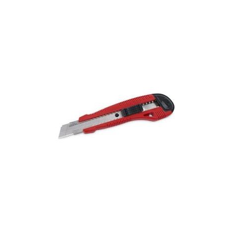 FPLUS cuter abs 18 mm profesional , Corte fácilmente a través de papel, cartón, papel pintado, cinta adhesiva y mucho más con este afilado cortador de presión. El mango acanalado p