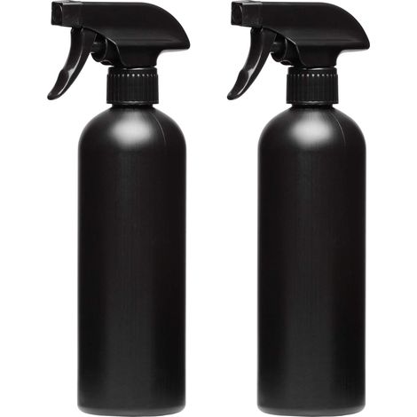 Vaporisateur d'eau pour cheveux, jardinage ou repassage, en plastique noir, 500 ml, fine brume pour les plantes. (1/5)