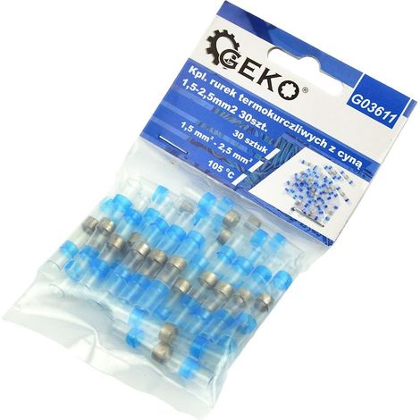 Connecteurs de gaine thermorétractable étamée 1,5-2,5 mm² 30 pièces (500)