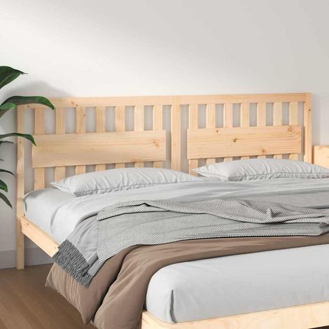 vidaXL Cabecero de cama madera maciza de pino 205,5x4x100 cm (1/5)