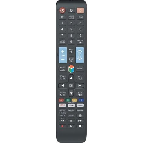 Controle Remoto Samsung Smart TV, Botões Streaming Netflix, Compatível 4K UHD (1/4)
