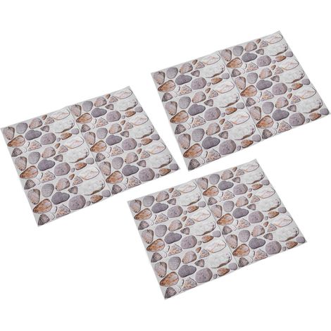 18 stickers muraux en PVC robuste, hautement réfléchissants, hydrofuges et oléofuges, pour une utilisation DIY dans les cuisines, salles de bains et sols. (1/5)