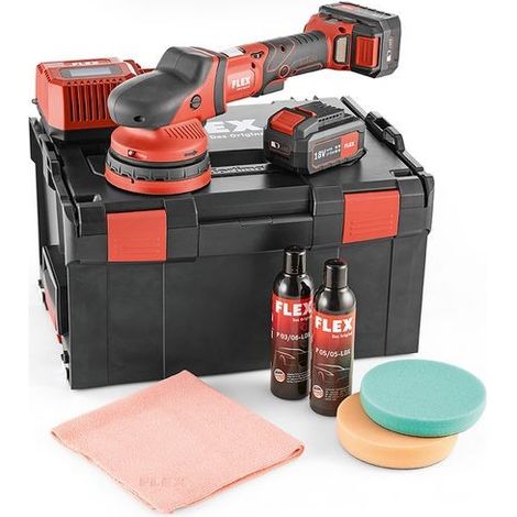 Polisseuse excentrique 18V XFE 15 150 18.0-EC/5.0 P-Set C FLEX - 2 batteries + chargeur - en coffret - 461245 (1/5)