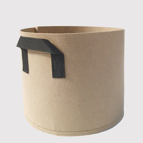 Lot de 5 sacs de culture respirants, réutilisables et épais, avec double poignée, pour fleurs et légumes, capacité de 10 gallons (environ 38 litres). (1/5)
