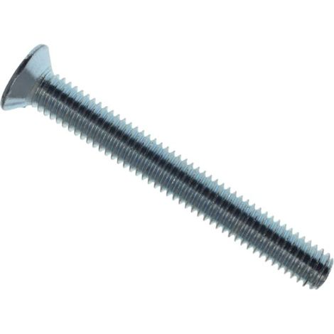 METALMATE Machine Screw Pozi Compatible Csk Zp M6 x 50mm Box 25