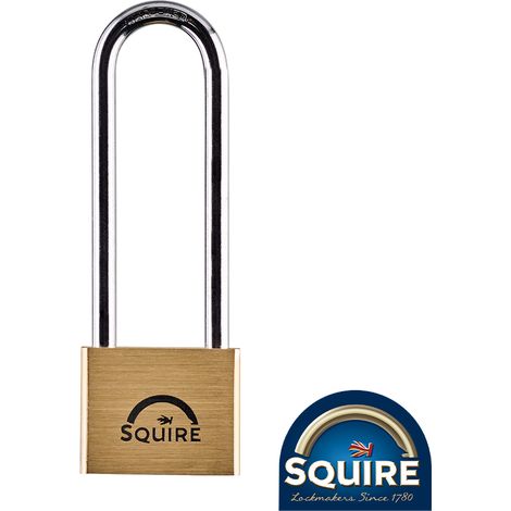TIMCO Premium Brass Lion Padlock - 4" Long Shackle - 40mm
