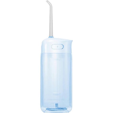 Hydropulseur sans fil portable rechargeable par USB – Étanche, nettoyage complet, soin dentaire – Couleur : Bleu saphir (1/5)
