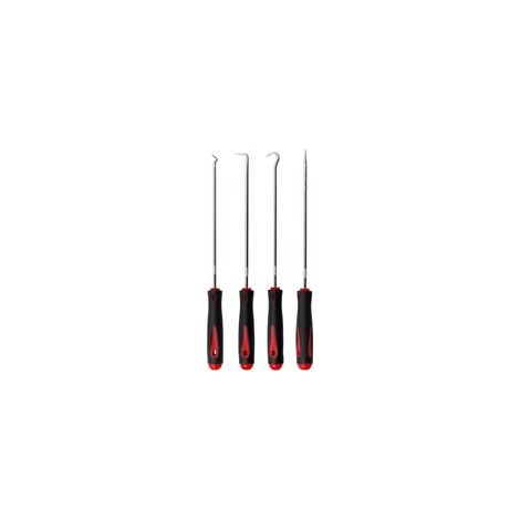 4 pièces Tournevis Coudé Jeu de Crochets Outil à dégarnir l’Habillage de Porte Habillage Porte Extracteur Joint Injecteur