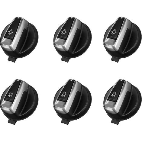 6X pour BMW Série 3 E90 E91 LCI X1 E84 E88 E82 Bouton de rotation du commutateur de phares avant 9169405 61319169405 (1/5)