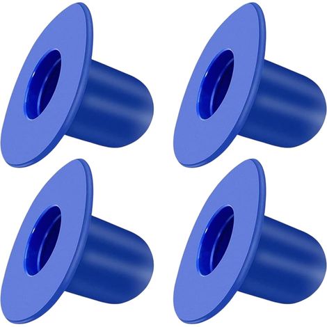 Lot de 4 bouchons de rechange pour piscine hors sol,bouchons de rechange pour paroi de piscine,de pompe à filtre compatible avec Intex et Bestway,bleu (1/4)
