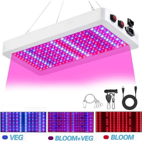 Lumière de croissance à spectre complet 5000W – 216 LED rouges/bleues – Étanche pour environnements humides – Longueur 80 cm (1/4)