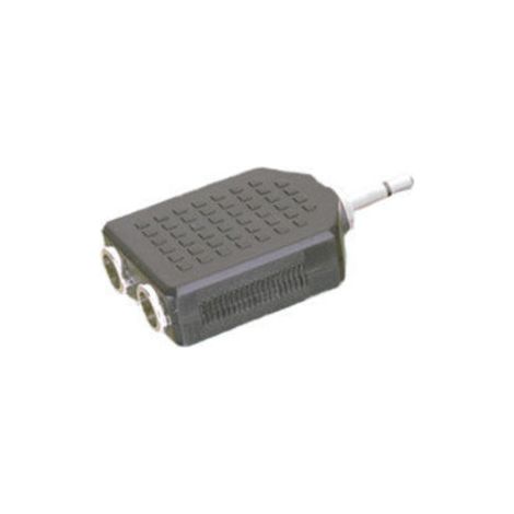 Adaptateur simple 3,5 mm vers double stéréo femelle 6,35 mm Electro Dh 13.290 8430552022427