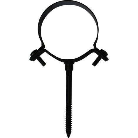 Collier de fixation mural noir - Ø 100