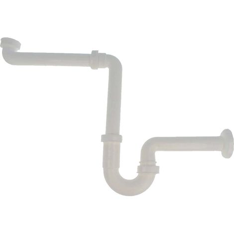 tecuro Raumspar - Röhren Geruchsverschluss 1 1/4 Zoll x 32 mm - für Waschtisch (1/4)