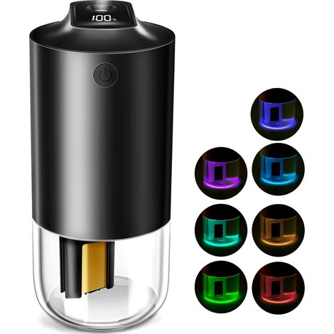 Mini humidificateur voyage 250ml à purification auto. Deux modes. Pour voiture, bureau, chambre. (1/5)